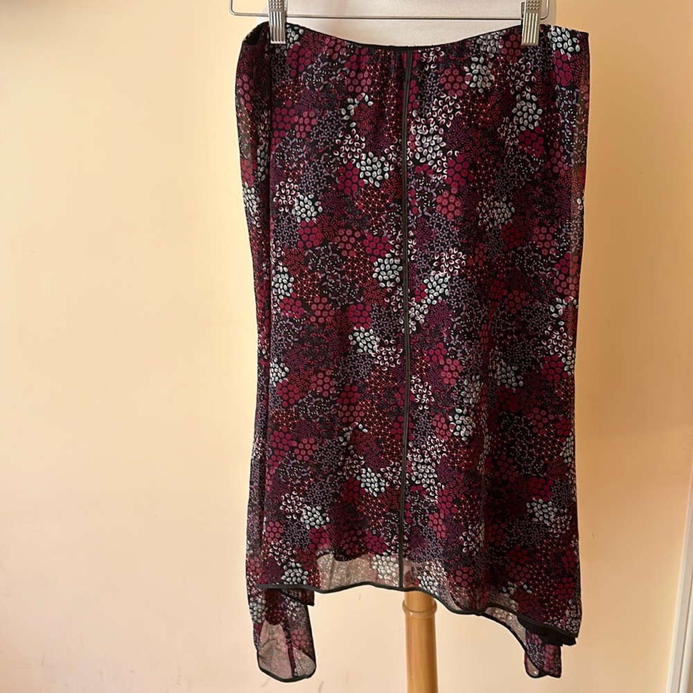 Ideology multicolor silk skirt.